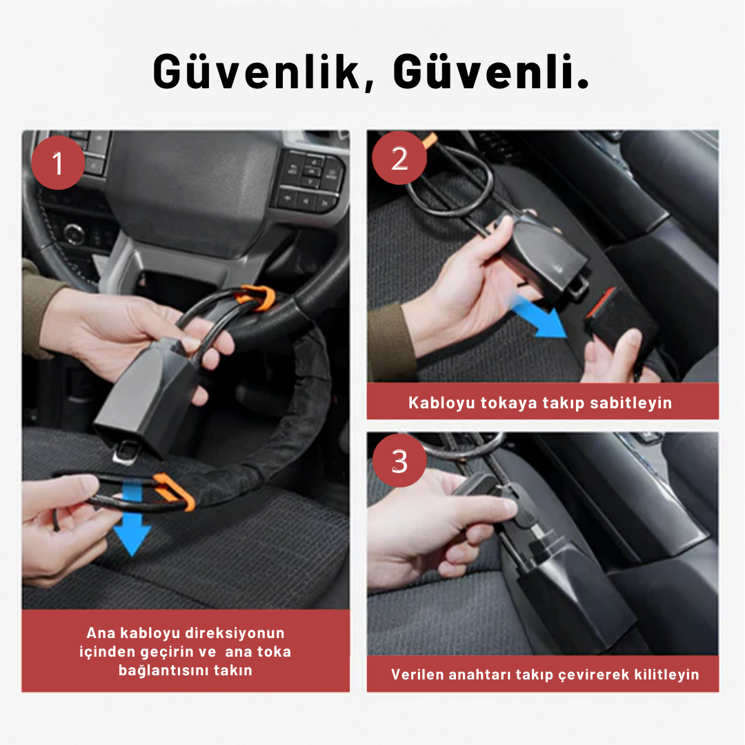 Belvors™ Direksiyon Kilidi
